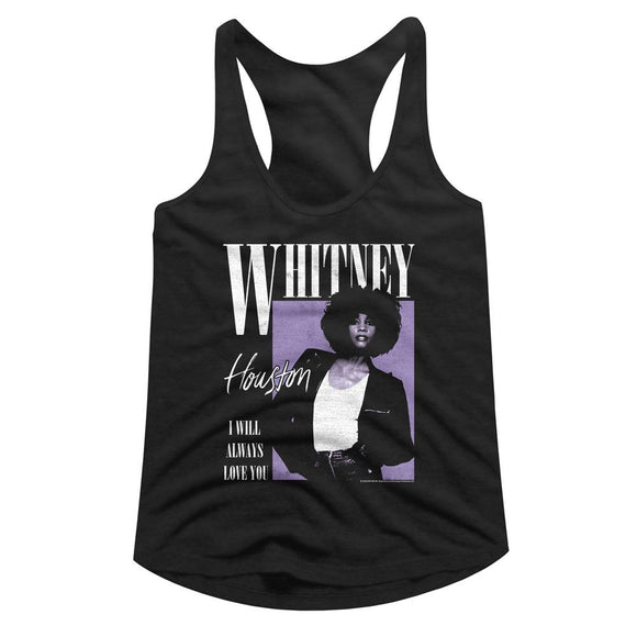 WHITNEY HOUSTON WHITNEY WHITNEY ALWAYS LOVE YOU LADIES T-Shirt in Black