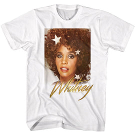 WHITNEY HOUSTON WHITNEY STARS AND SHINE S T-Shirt in White