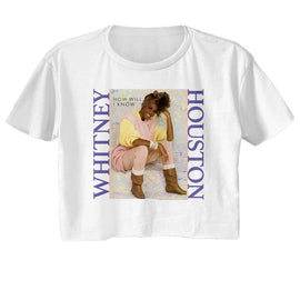 WHITNEY HOUSTON PASTEL HOW WILL I KNOW LADIES FESTIVAL CALI S T-Shirt in White