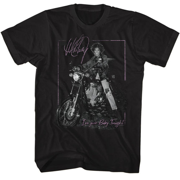 WHITNEY HOUSTON WHITNEY MOTORCYCLE S T-Shirt in Black