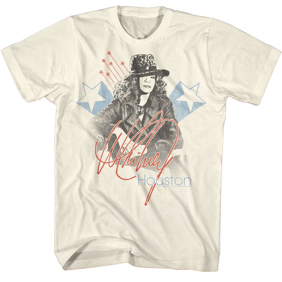 WHITNEY HOUSTON WHITNEY WHITNEY AMERICANA S T-Shirt in Natural