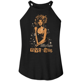 WHITNEY HOUSTON WHITNEY WHITNEY 1985 NYC STARS LADIES T-Shirt in Black
