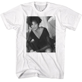 WHITNEY HOUSTON WHITNEY BW LEAN S T-Shirt in White