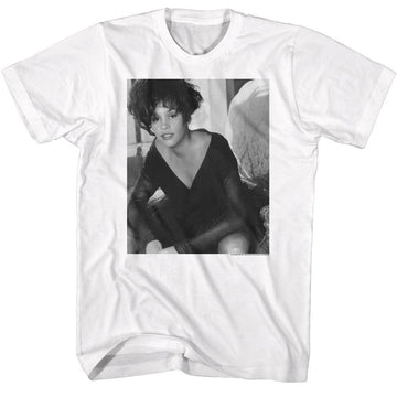 WHITNEY HOUSTON WHITNEY BW LEAN S T-Shirt in White