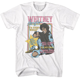 WHITNEY HOUSTON WHITNEY ONE NIGHT ONLY S T-Shirt in White
