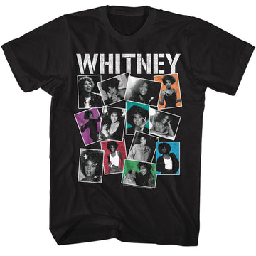 WHITNEY HOUSTON WHITNEY PHOTOS S T-Shirt in Black