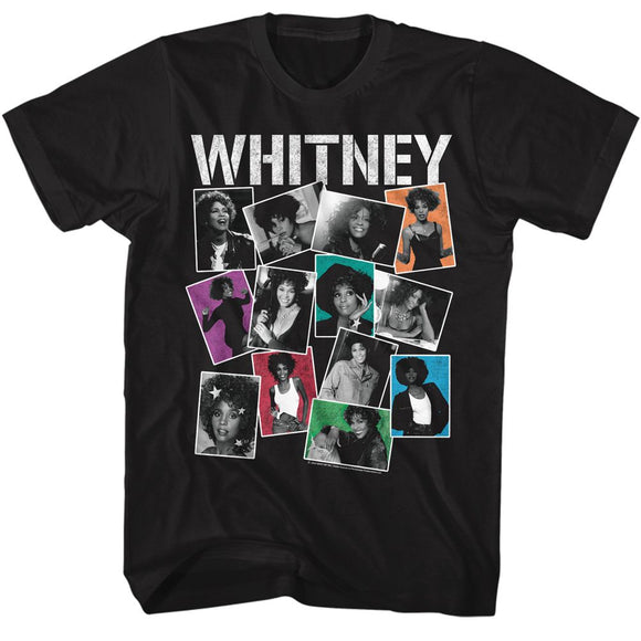 WHITNEY HOUSTON WHITNEY PHOTOS S T-Shirt in Black
