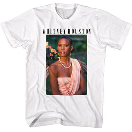 WHITNEY HOUSTON PHOTO AND LOGO S T-Shirt in White