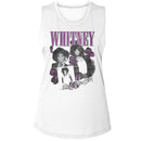 WHITNEY HOUSTON ORCHID COLLAGE LADIES MUSCLE TANK S T-Shirt in White
