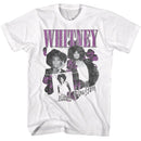 WHITNEY HOUSTON ORCHID COLLAGE S T-Shirt in White