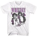 Whitney Houston Whitney Houston Orchid Collage Adult T-Shirts