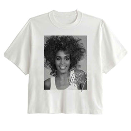 WHITNEY HOUSTON SIGNATURE 2 LADIES FESTIVAL CALI S T-Shirt in White