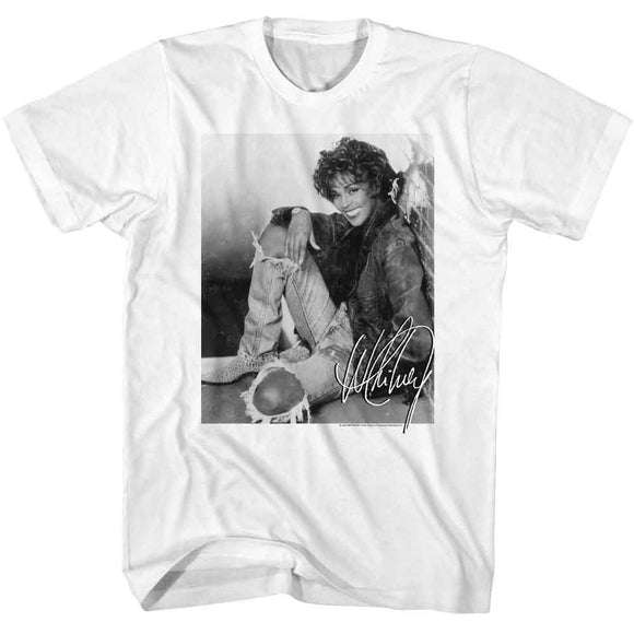 WHITNEY HOUSTON SIGNATURE 4 S T-Shirt in White