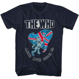 THE WHO LONG LIVE ROCK 79 S T-Shirt in NAVY