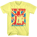THE WHO MY GENERATION UJ S T-Shirt in Yellow Heather