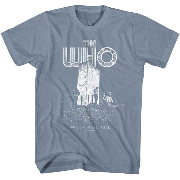 THE WHO WHOS NEXT LIFE HOUSE S T-Shirt in Indigo Heather