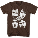 THE WHO FACES S T-Shirt in DARK Chocolate