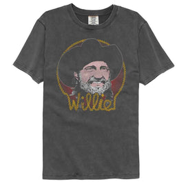 WILLIE NELSON ROPE BORDER COMFORT COLOR S T-Shirt in Pepper