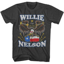 WILLIE NELSON BORN FOR TROUBLE EAGLE S T-Shirt in Smoke