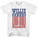 WILLIE NELSON FLAG NAME S T-Shirt in White