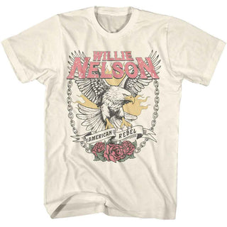 Willie Nelson Willie Nelson Eagle American Rebel Adult T-Shirts