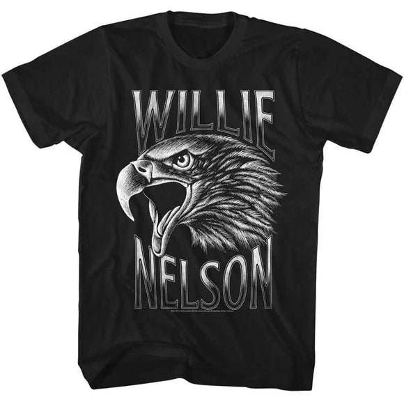 WILLIE NELSON SCREAMING EAGLE S T-Shirt in Black