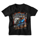 WORLD OF OUTLAWS SKULL 1978 TODDLER 2T T-Shirt in Black