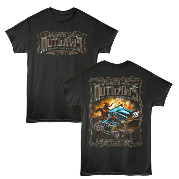 WORLD OF OUTLAWS LEGENDARY F B S ***F&B*** T-Shirt in Smoke