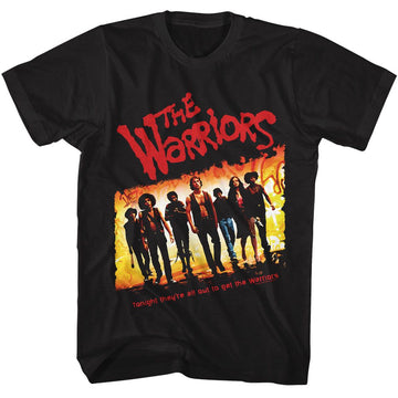 THE WARRIORS TONIGHT THEYRE ALL OUT S T-Shirt in Black
