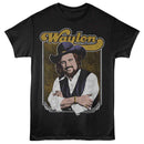 WAYLON JENNINGS CROSSED ARMS PHOTO S T-Shirt in Black