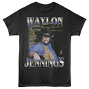 WAYLON JENNINGS FADED BRICK S T-Shirt in Smoke