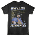 Waylon Jennings Waylon Jennings Faded Brick Adult T-Shirts