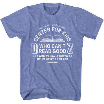 ZOOLANDER CENTER FOR KIDS S T-Shirt in Light BLUE Heather