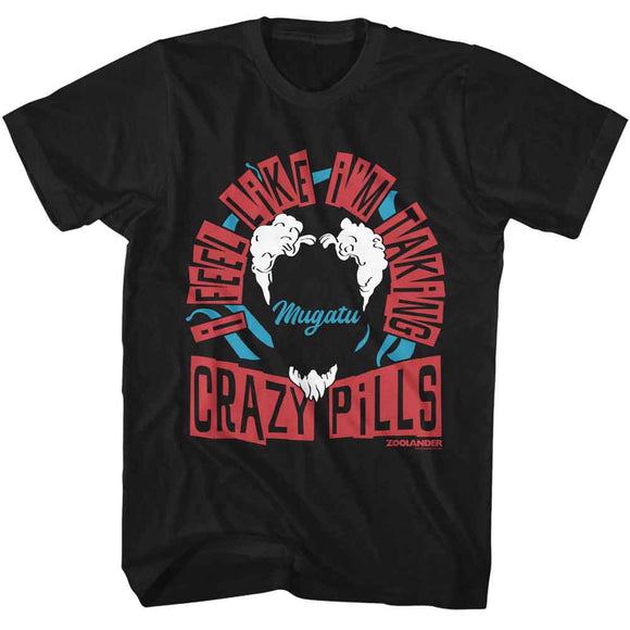 ZOOLANDER CRAZY PILLS S T-Shirt in Black
