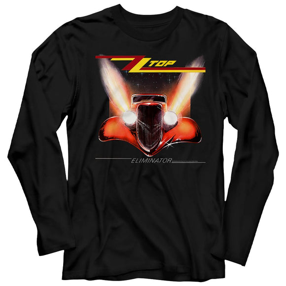 ZZ TOP ELIMINATOR COVER L/S S T-Shirt in Black