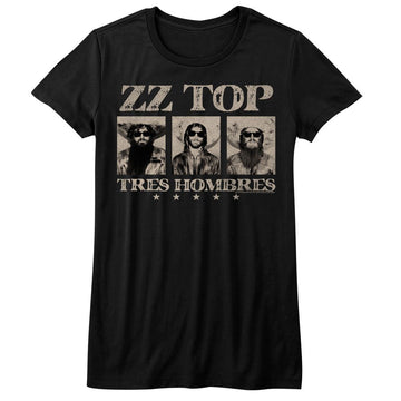 ZZ TOP LADIES S T-Shirt in Black