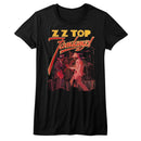 ZZ TOP FANDANGO LADIES S T-Shirt in Black