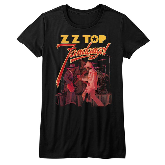 ZZ TOP FANDANGO LADIES S T-Shirt in Black