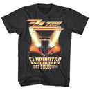 ZZ TOP ELIMINATOR TOUR S T-Shirt in Black Heather