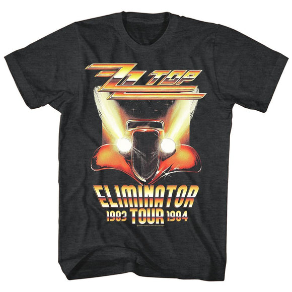 ZZ TOP ELIMINATOR TOUR S T-Shirt in Black Heather