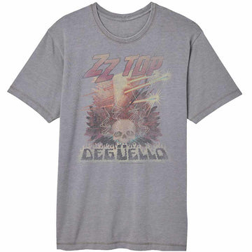 ZZ Top Deguello Fade Gray Vintage Wash Adult T-Shirt