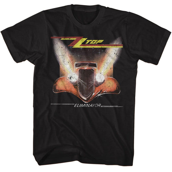 ZZ TOP CRACKLE S T-Shirt in Black
