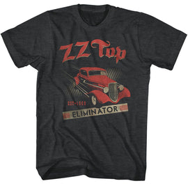 ZZ TOP EST 1969 S T-Shirt in Black Heather