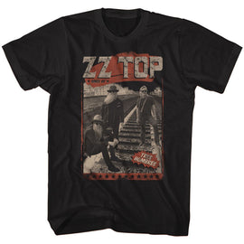 ZZ TOP HOMBRES TRACK S T-Shirt in Black