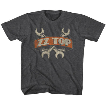 ZZ TOP WRENCHES TODDLER 2T T-Shirt in Vintage Smoke