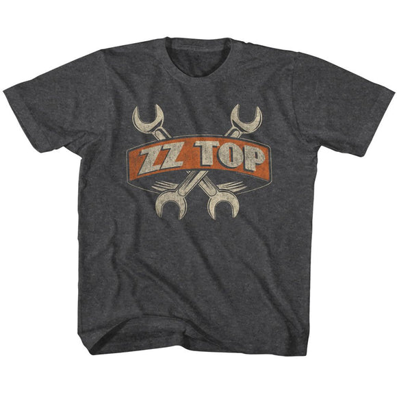 ZZ TOP WRENCHES TODDLER 2T T-Shirt in Vintage Smoke