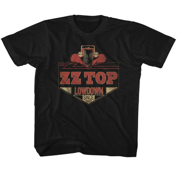 ZZ TOP LOWDOWN TODDLER 2T T-Shirt in Black
