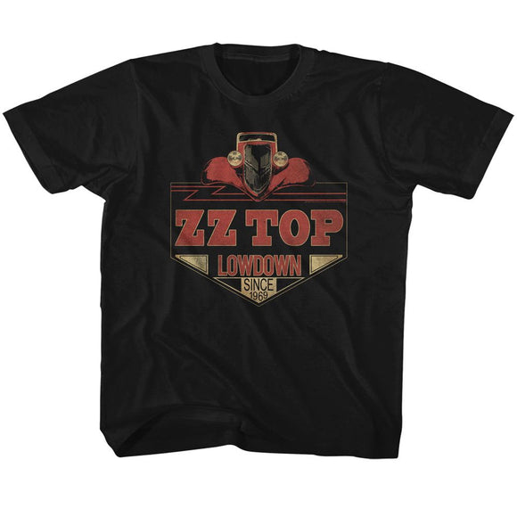 ZZ TOP LOWDOWN TODDLER 2T T-Shirt in Black