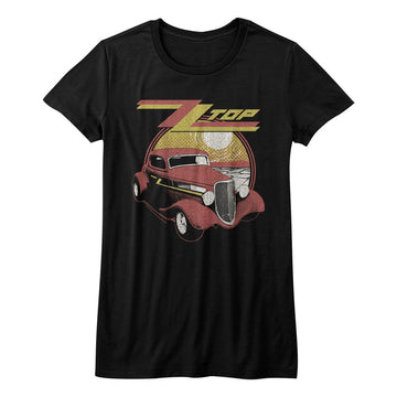 ZZ TOP ELIMINATOR LADIES S T-Shirt in Black