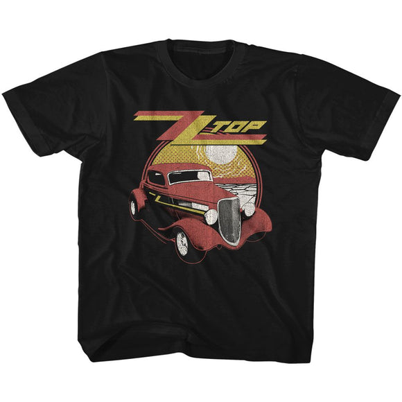 ZZ TOP ELIMINATOR YOUTH XS 5 6 T-Shirt in Black